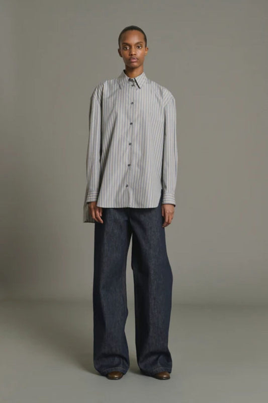 SOEUR Grenade Shirt Charcoal Bronze Stripe