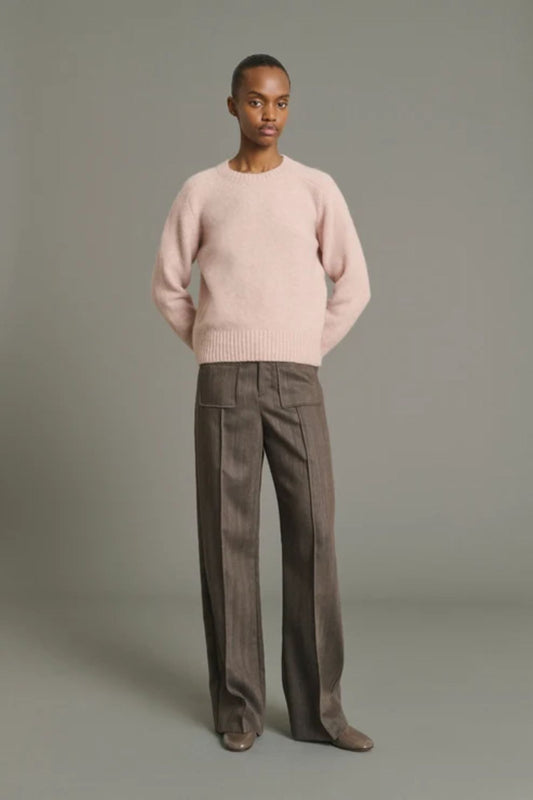SOEUR Envie Pullover Sweater Pale Pink