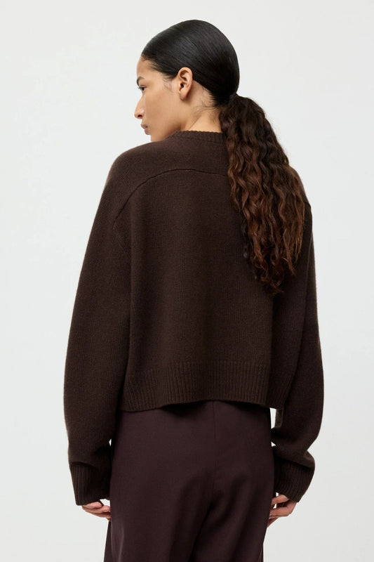 Soft Goat Cashmere Top Mocha