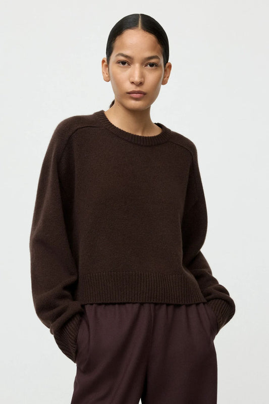 Soft Goat Cashmere Top Mocha