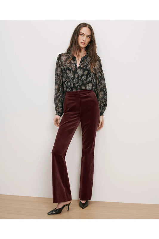 Veronica Beard Ashlynn Paisley Blouse Black Multi