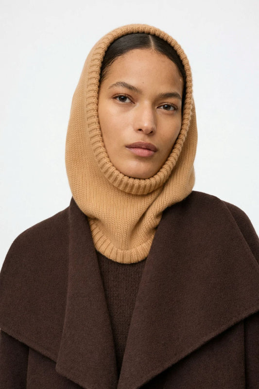 Soft Goat Balaclava Camel