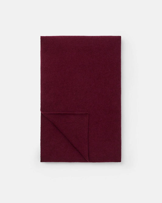 Soft Goat Knitted Scarf Bordeaux
