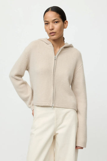 Soft Goat Chunky Hoodie Chalk