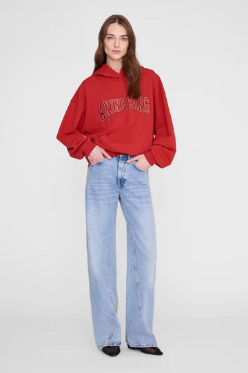 Anine Bing Harvey Sweatshirt Tango Red