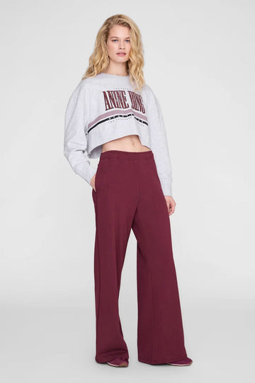 Anine Bing Kacey Sweatpants Burgundy