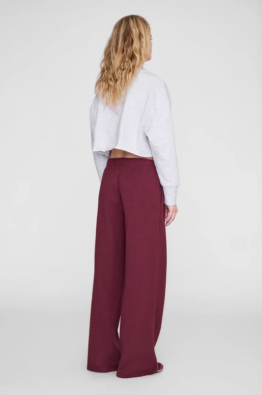 Anine Bing Kacey Sweatpants Burgundy
