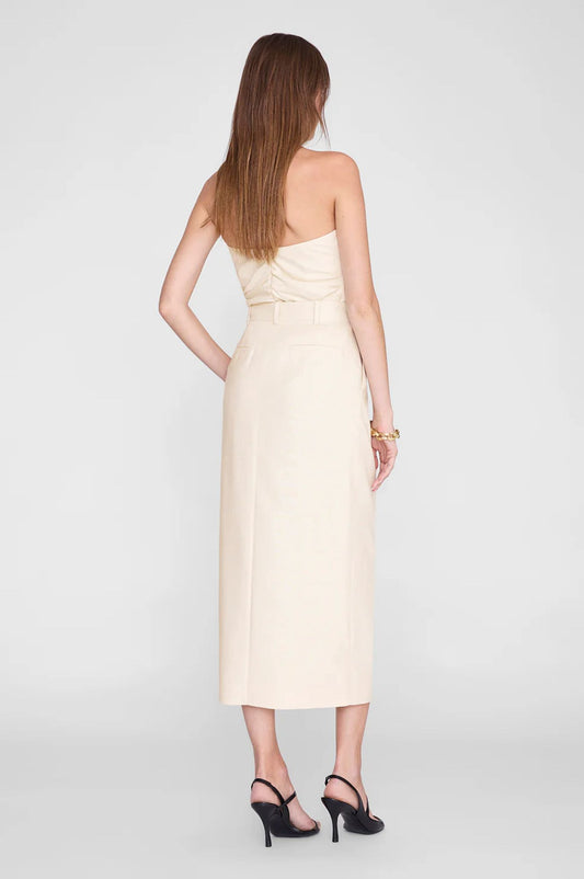 Anine Bing Meredith Skirt Cream