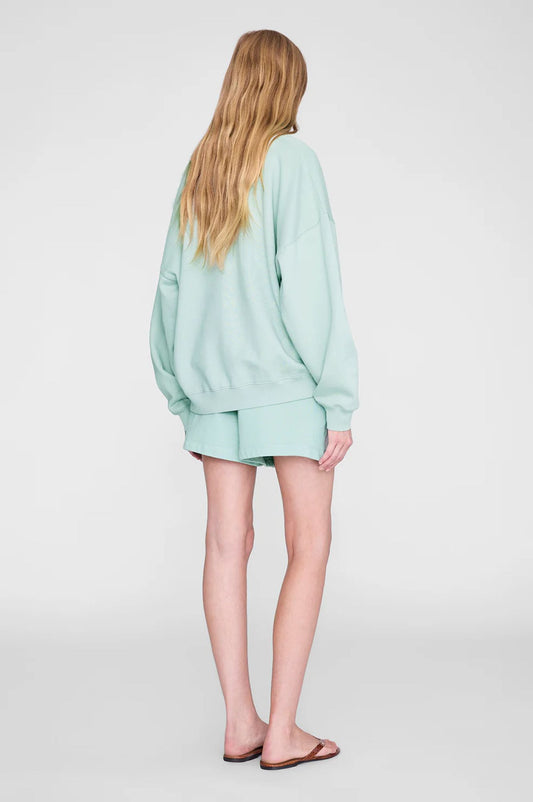 Anine Bing Miles Sweatshirt Washed Seafoam