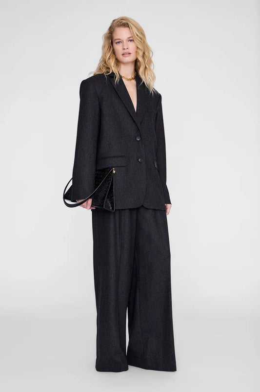 Anine Bing Quinn Blazer Dark Grey