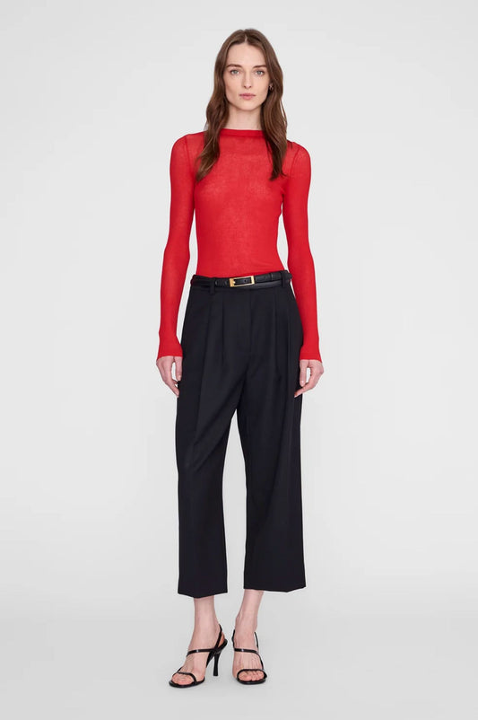 Anine Bing Tiana Sweater Tango Red