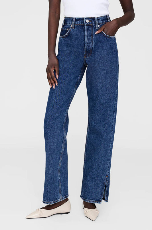 Anine Bing Roy Jean 31" Clean Indigo Denim