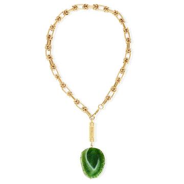 By Alona Alexandria Necklace Green Agate