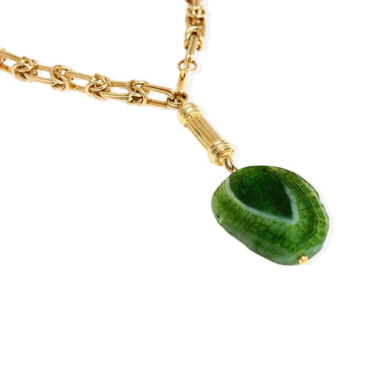 By Alona Alexandria Necklace Green Agate