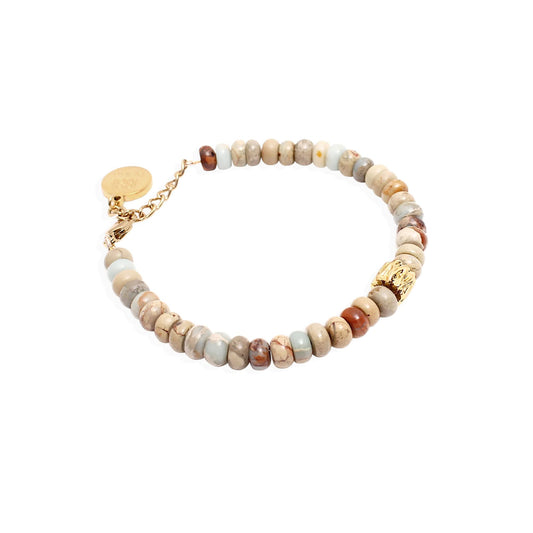 By Alona Dunaway Bracelet Aquaterra Jasper and Gold