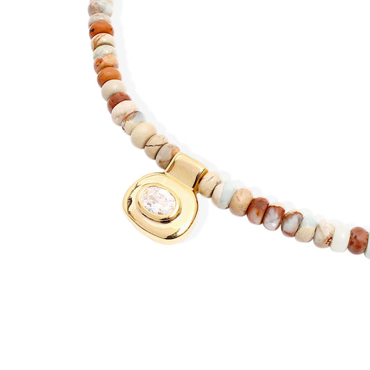 By Alona Dunaway Necklace Aquaterra Jasper and Gold