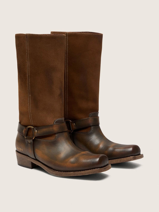Golden Goose Biker Boots Tobacco Brown