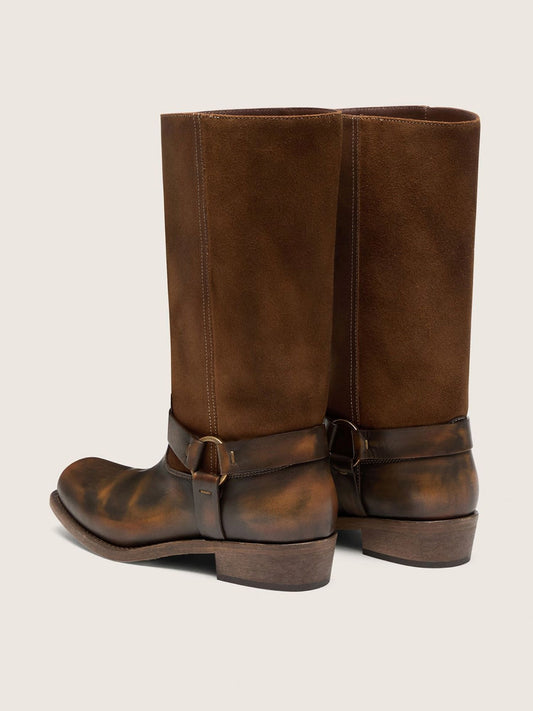Golden Goose Biker Boots Tobacco Brown