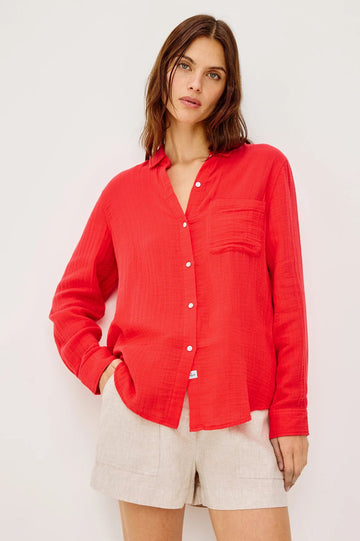 Rails Ellis Shirt Cherry