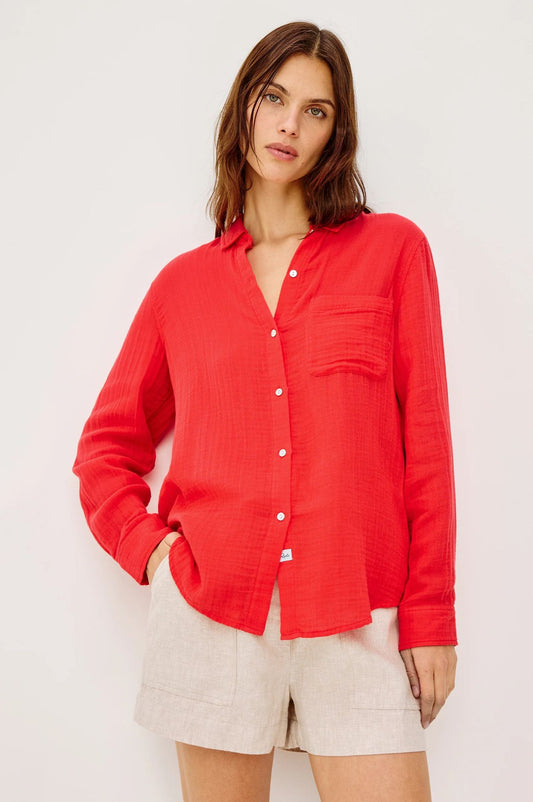 Rails Ellis Shirt Cherry