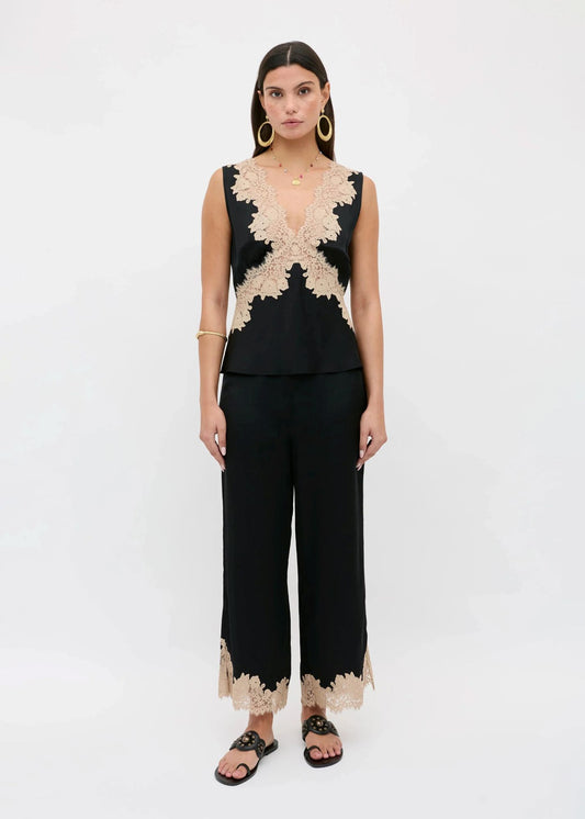 Rixo Marcela Trouser Black