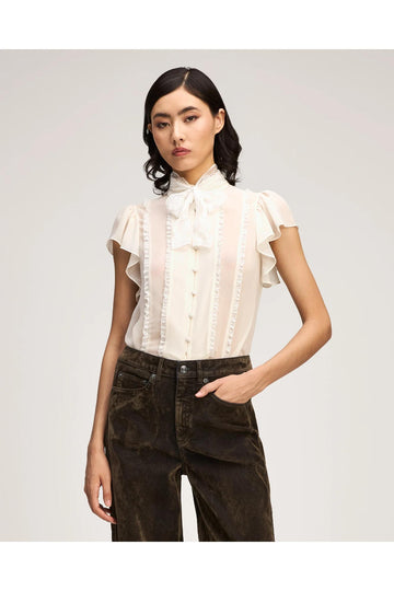 Cinq à Sept Virelle Top Ivory