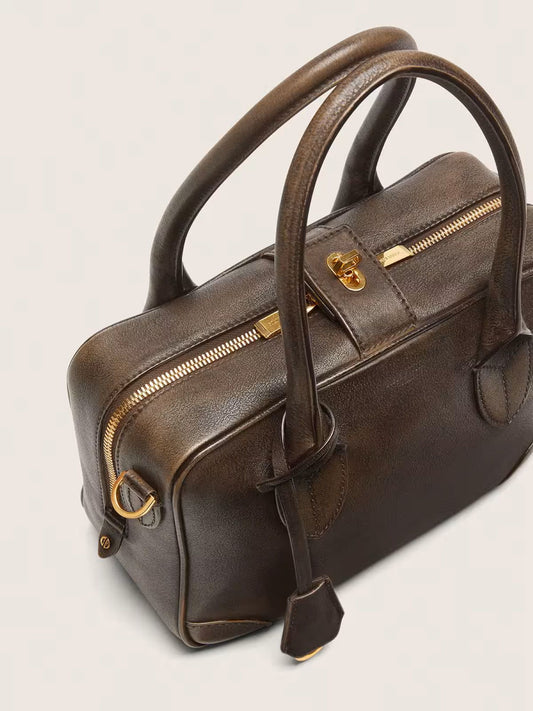 Golden Goose Vita Bag Brown Leather