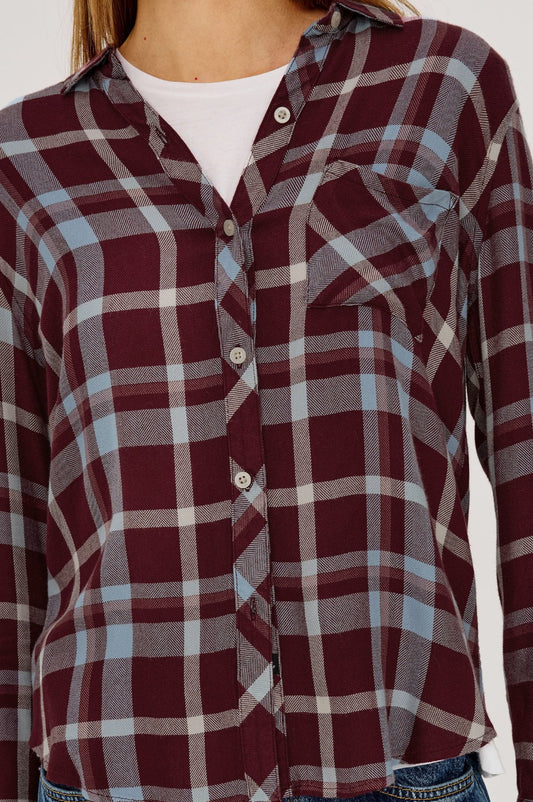 Rails Hunter Shirt Plum Cream