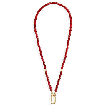 By Alona Indra Necklace Red Jade