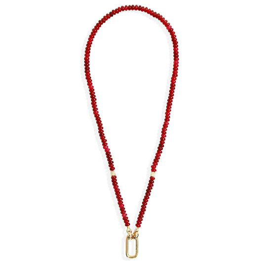 By Alona Indra Necklace Red Jade