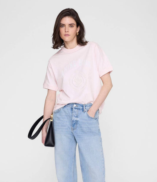 Anine Bing Jaylin Tee Collegiate Powder Pink