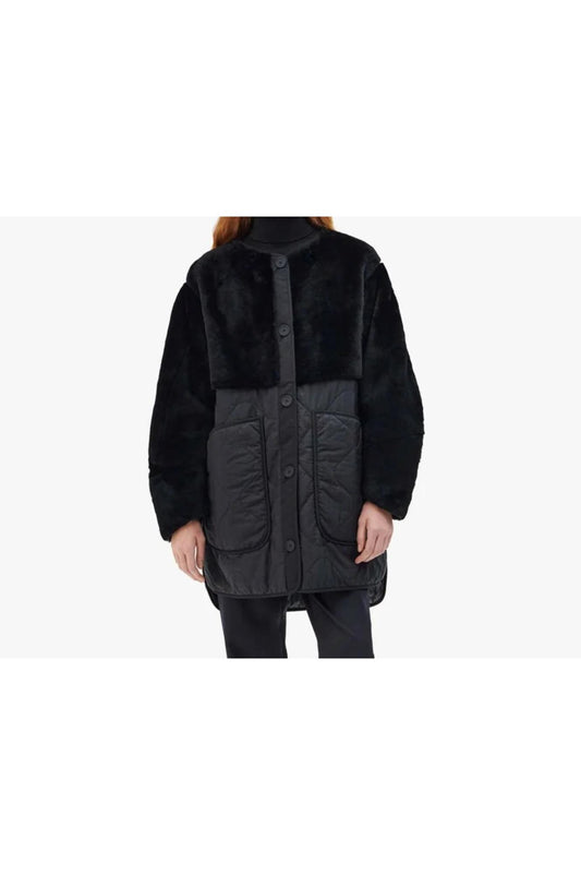 Marfa Stance Shearling Quilt Black Anthracite