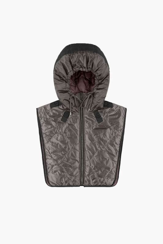 Marfa Stance Reversible Quilted Zip Hood Granite Black Amethyst