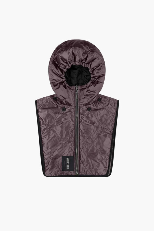 Marfa Stance Reversible Quilted Zip Hood Granite Black Amethyst