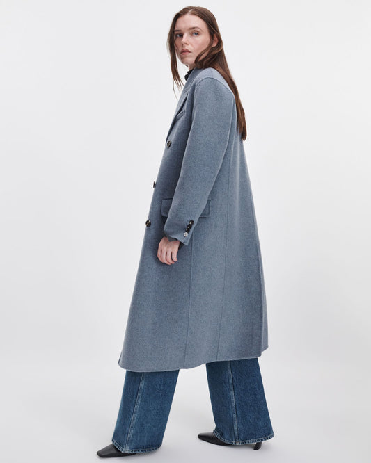 Rag & Bone Vasso Wool Coat Faded Blue