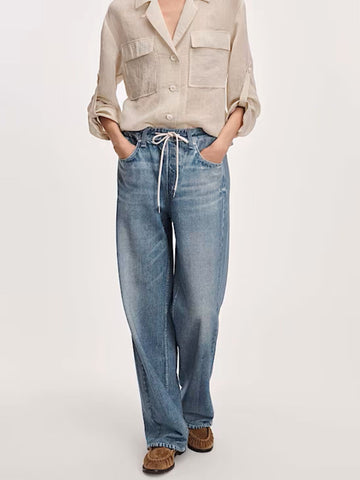 Rag & Bone Miramar Drawstring Wide-Leg Pant Ellis