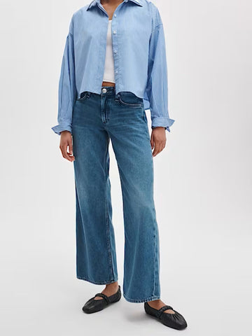 Rag & Bone Cam Relaxed Ankle Straight Jean River
