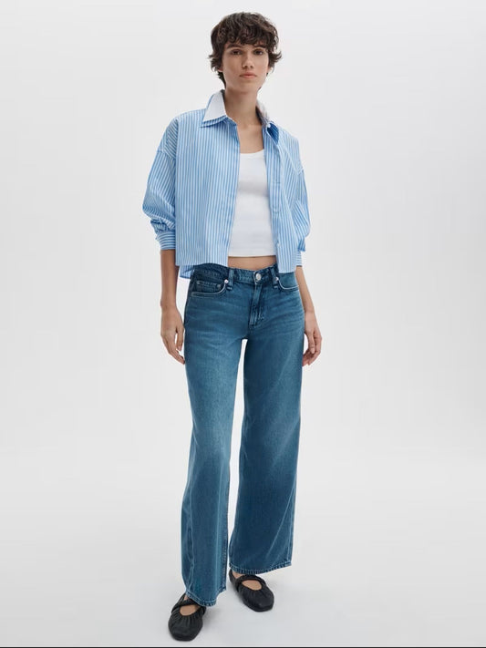 Rag & Bone Cam Relaxed Ankle Straight Jean River