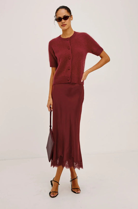 Rails Roman Cardigan Crimson