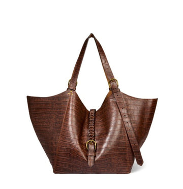 Jerome Dreyfuss Joseph M Bag Imprimé Croco Cigare
