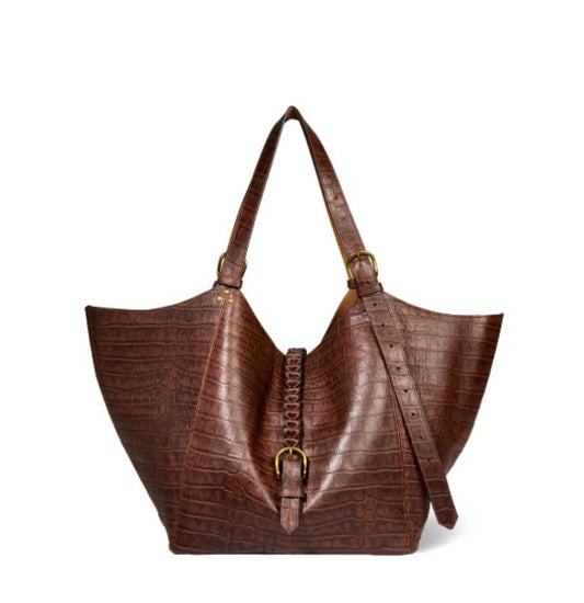 Jerome Dreyfuss Joseph M Bag Imprimé Croco Cigare