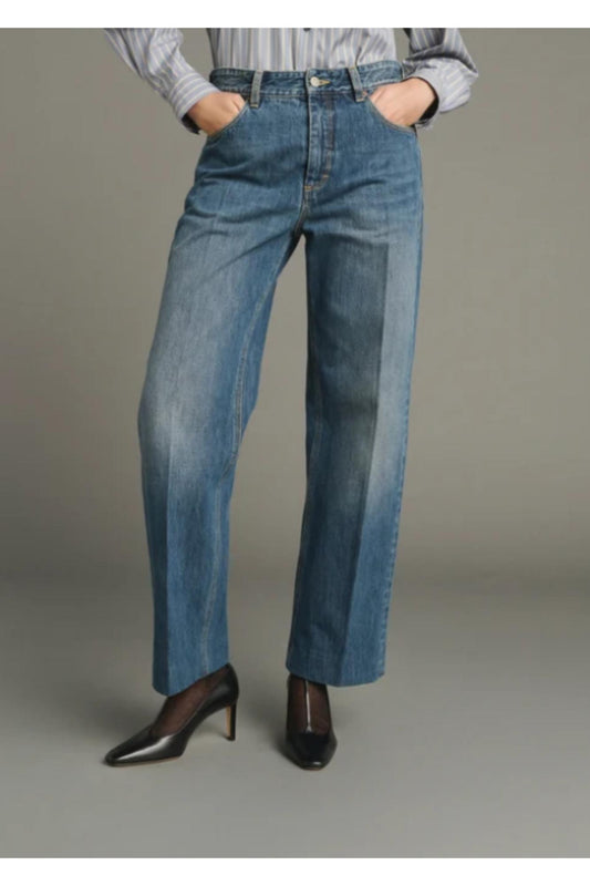 SOEUR Jerry Jeans Washed Blue Denim