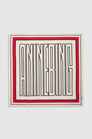 Anine Bing York Scarf Tango Red