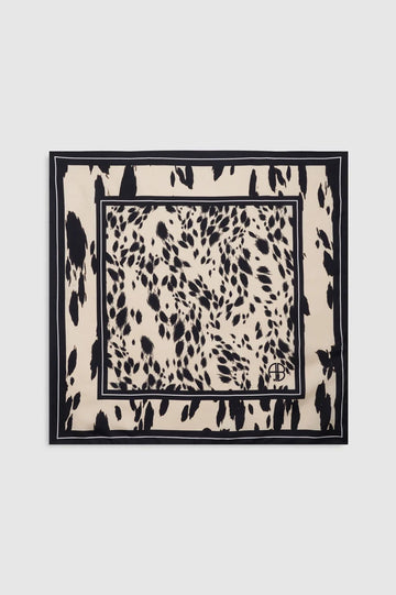 Anine Bing York Scarf Pearl Black