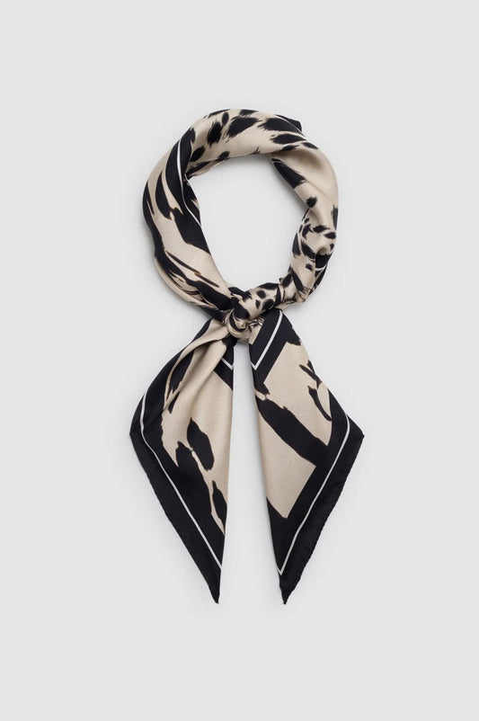 Anine Bing York Scarf Pearl Black