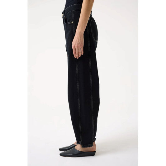 AKYN Blake Barrel Leg Jeans Black