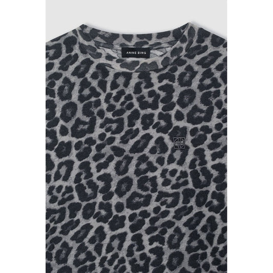 Anine Bing Cohen Tee Grey Leopard