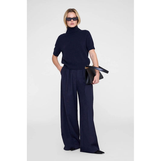 Anine Bing Jackson Turtleneck Sweater Midnight Blue
