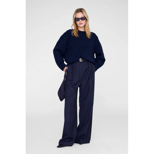 Anine Bing Lou Trousers Midnight Blue