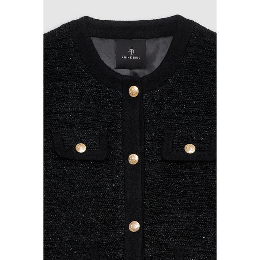 Anine Bing Lydia Jacket Black Shine